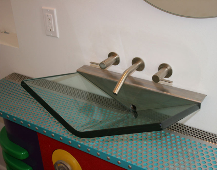 Custom glass sinks | Custom Glass sink | Marc Konys Glass Design