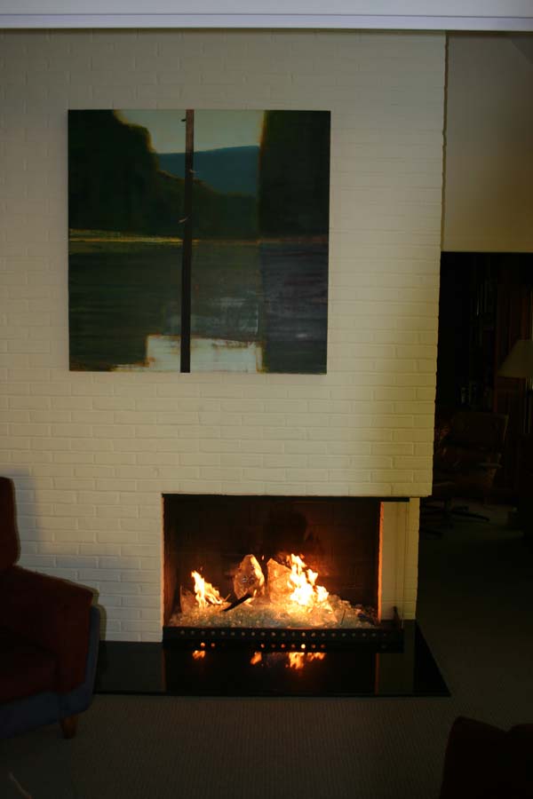 contemporary fireplace