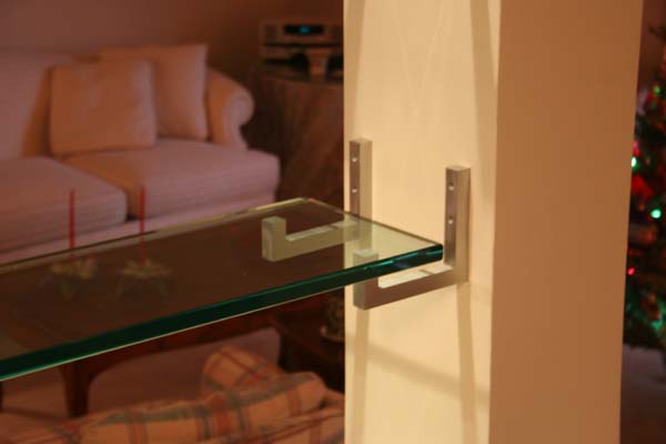 floating glass shelves