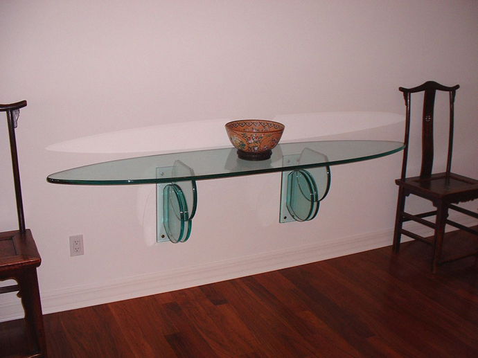 Glass side board